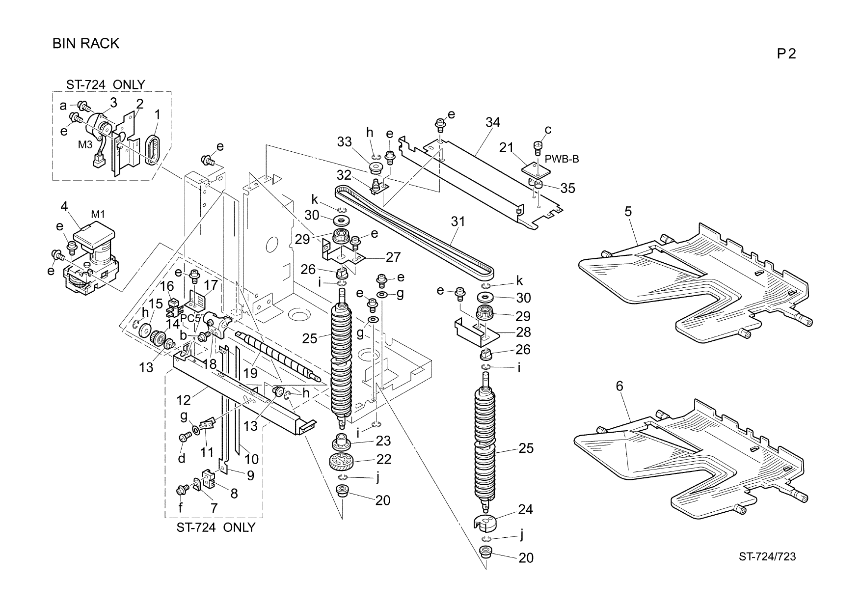 Konica-Minolta Options ST-723 724 Parts Manual-3